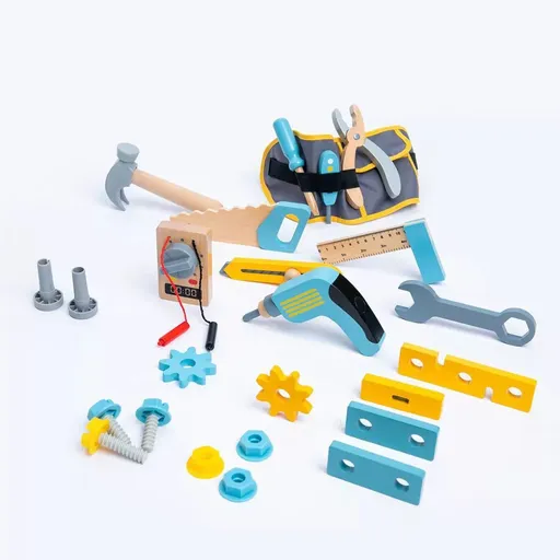 wooden toolbox, animal themed toy, building set, kids construction toy, fine motor skills, creative play, educational toy, birthday gift, Children's Day gift, Australian toy - Multi - Size 11