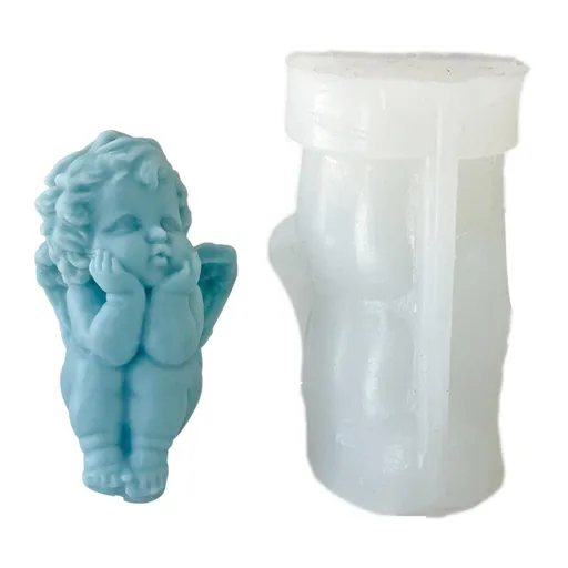 Soap Mold Angel, DIY Candy Mold 3D Little Angel Candle Mold, Candle Mold, Soap Mold,Soap Making Molds Silicone Mould Tool