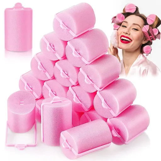 Large Hair Rollers Soft Foam 3.6cm for Styling, Pack of 24