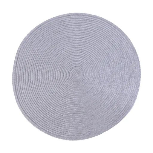 Round Braided Placemats Table Mats for Dining Tables Woven Washable Non-Slip Place mats 15 inch E