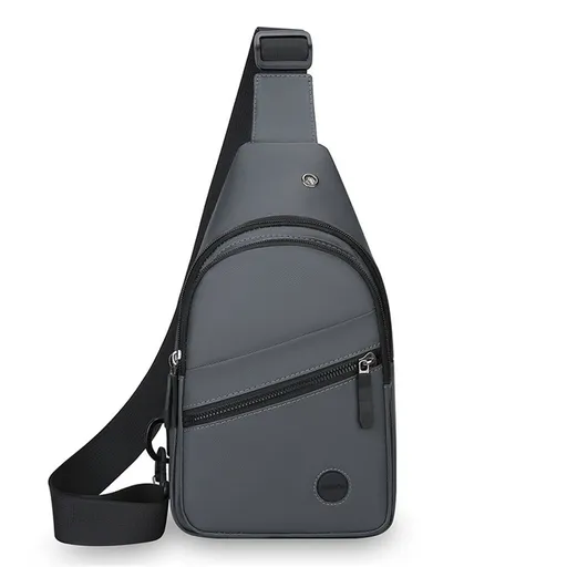 Sling Bag For Women Faux Leather Small Casual Daypack Backpack Fanny Pack Crossbody Chest Bags Purse（gray）