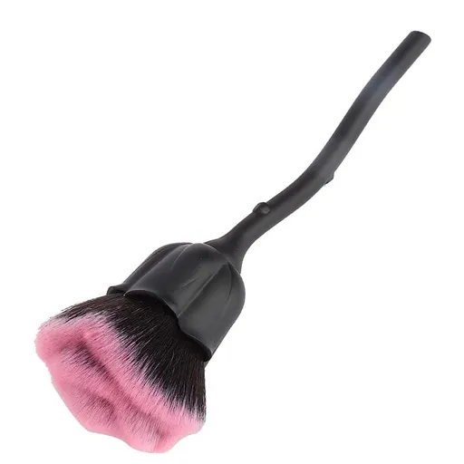 Nail Dust Brush, Fiber Hair Nail Art Brush, Rose Shape Nail Dust Brush for Remove Nail Dust and Powder