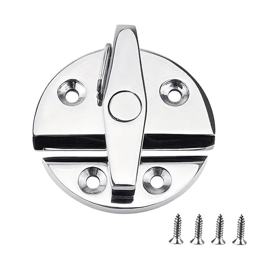 Marine Latches 316 Stainless Steel with Rotating Knob Door Lock Suitable for Boats Cabinets Hardware Accessories