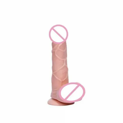 House Of Dasein Realistic Large Dildo Suction Cup Balls Dong - Flesh - S