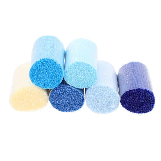 6Pcs Latch Hook Yarn DIY Rug Yarn Decorative Latch Hook Yarn Carpet Embroidery Supply 6X4X4CM As Shown
