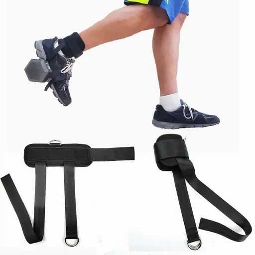 Ankle Strap Dumbbell Foot Straps for Lifting Buttocks and Slimming Thighs, Adjustable Nylon Fitness Equipment