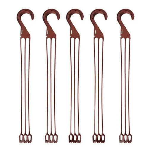 5 Pcs 16.5 Inch Plastic Hanging Basket Chain with Hooks Flower Plant Pot Hanger for Planters Bird Feeders