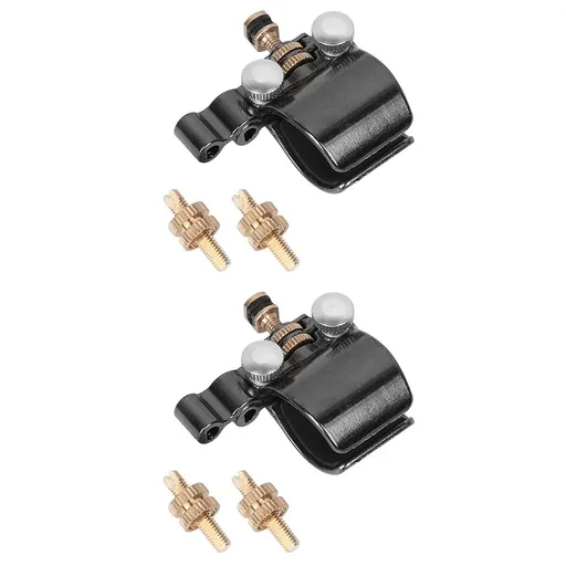 Metal Erhu Tuner Black Easy to Use for Erhu and Huqin Instruments 2Pcs
