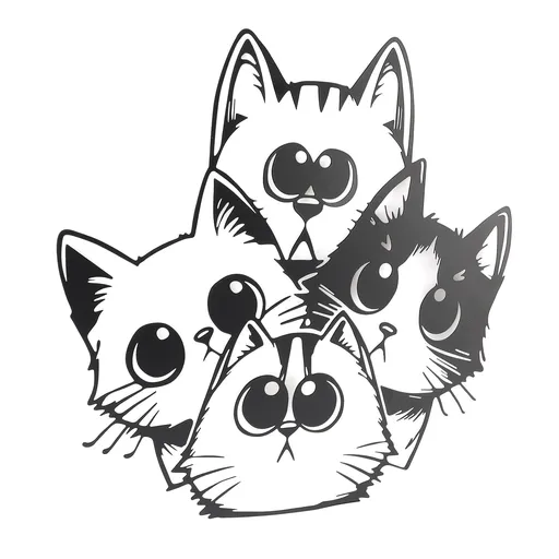 Cat Metal Wall Art Decor Iron Cute Cat Minimalist Wall Hanging Sculpture for Living Room Bedroom Decorations