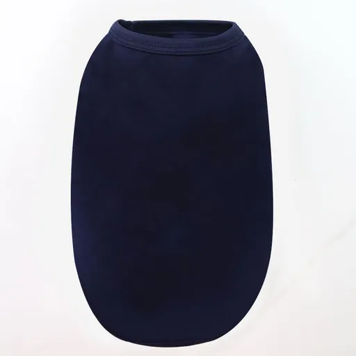 Cotton Pet Vest Clothing for Dogs and Cats by shine Pure cotton vest pure navy blue S bust 35 back length 22cm