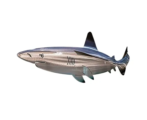 Stainless Steel Fish Wall Decor-Light Blue S