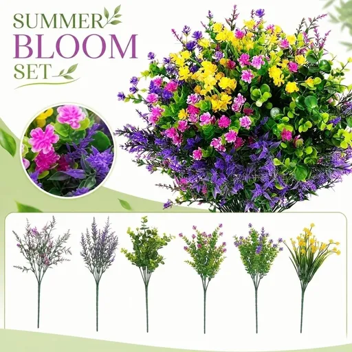 Large Popcorn Bucket for Summer Artificial Flower Arrangement Reusable Plastic Movie Night Snack Container 9.4 x 8.9 x 11 Inches BPA-Free Home Theater Decor Centerpiece