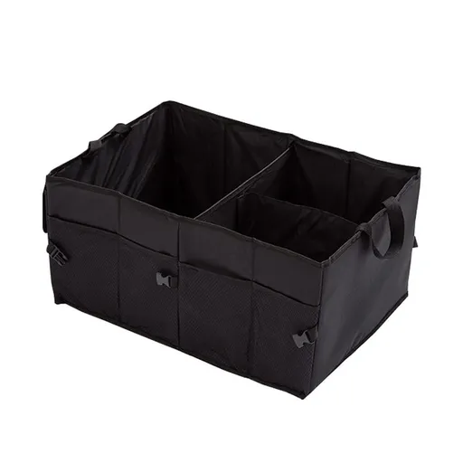 Camping car storage box Car Trunk Organizer Black Collapsible Trunk Storage Organizer for Car SUV (Black)