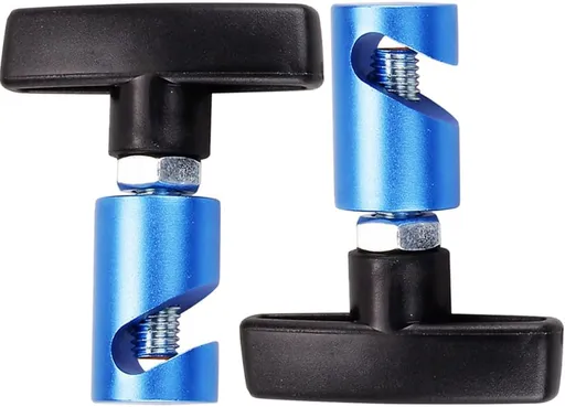Lift Support Clamp Hood Strut Fixing Clamps Stay Holder for Tailgates and Trunks with up to Dia.3/8” (10mm) (Blue-Pack of 2)