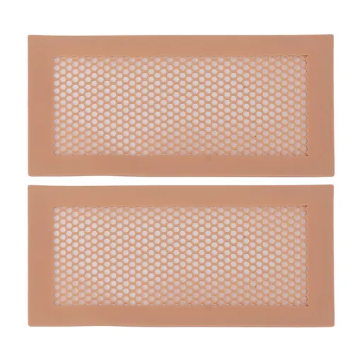 2Pcs Baby Proof Vent Cover Child Proof Safe Soft Silicone for Home Floor Catch Debris Hair Insect Pink