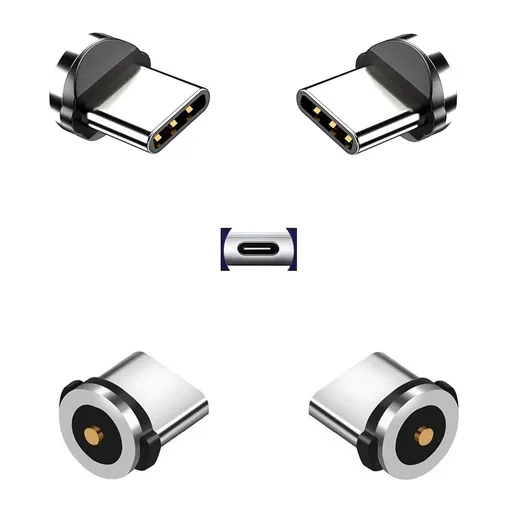 Magnetic Charging Tip Series,Type-c Tips 4 Pack,Magnetic Type-C Tips,Just 4 USB-C Tips Without Cable&Non-Data