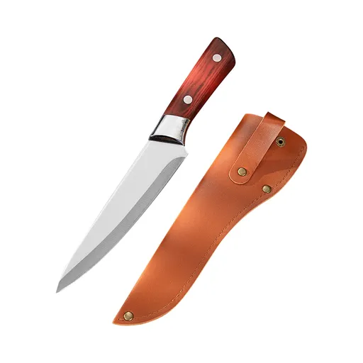 Knife Recommended By A Chef -Japanese Premium Knife, Super Sharp German High-Carbon Stainless Steel Boning Knifes with Eather Sheath for Home, Camping,Cattle Sheep Segmentation Tool (Boning knife) L