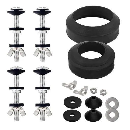 Universal Toilet Tank to Bowl Gasket Kit,Fits Most 2-Inch and 3-Inch Leak Resistance Toilet Flush Valve Opening