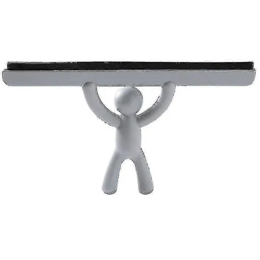 Gray Shower Squeegee, Multi-Purpose Glass Cleaner