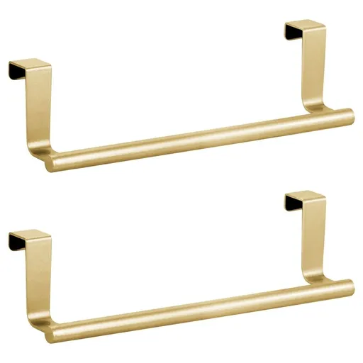 2 Pcs Towel Holders, Stainless Steel Towel Holders, Kitchen Towel Rack, Over Cabinet Door Towel Bar, Suitable for Universal Installation in Kitchens and Bathroom 9