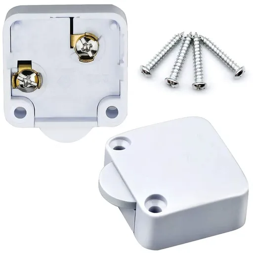 2 pcs Cabinet Cupboard Switch 2A/250V Automatic Switch Cupboards For Applies To Various Lighting Fixtures And All Types