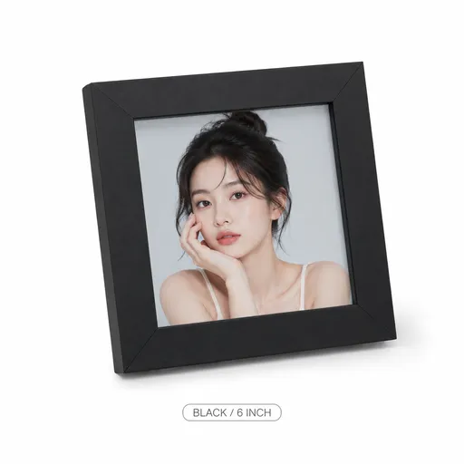 Black square 10 inch minimalist aluminum wall mounted photo frame set, multiple sets of standard size photo frames, simple classic and fashionable design wall mounted photo frames, suitable for home gallery decoration