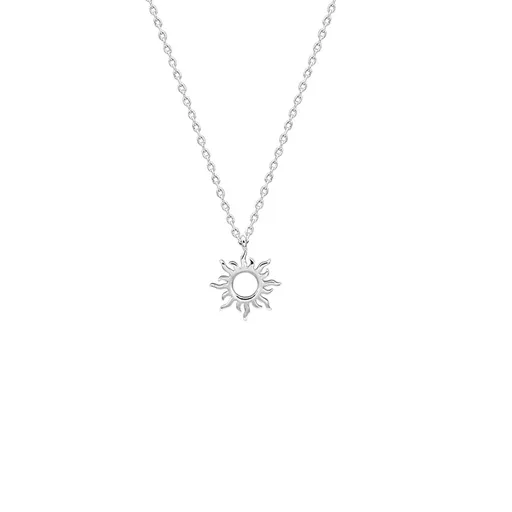 Sun Pendant Necklace for Women Stainless Steel Hollow Sunshine Clavicle Necklace Jewelry stainless steel