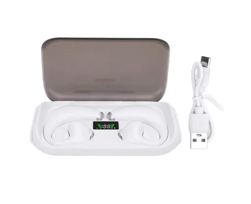 Bluetooth Translation Earbuds with APP Support 144 Languages Real Time Language Translator for Android Device White
