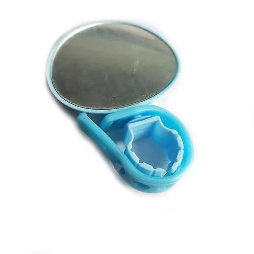 1 Pair of Mini Adjustable Bicycle Mirrors Mountain Bike View Rear Bicycle Mirrors - Blue