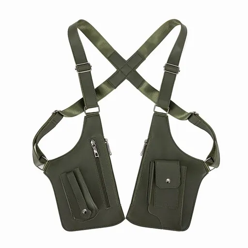 Double Shoulder Armpit Bag for Men and Women, Anti-Theft Underarm Shoulder Bag, Adjustable Shoulder Holster Bag, Pouch Wallet, Double Shoulder Bag, Anti Theft Wallet Black