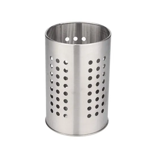 Cooking utensil rack, kitchen utensil drying cylinder with drainage hole, kitchen, home and office cookware rack