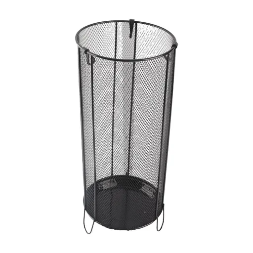 Round Umbrella Stand Rack Freestanding Umbrella Holder Bin Canes Walking Sticks Holder for Entryway Home Office Hotel A Black