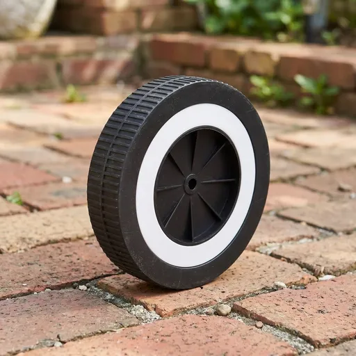 Heavy Duty Grill Wheels, Black, 6 Inch, Easy Mobility, for Portable Bbq Carts, 2Pcs