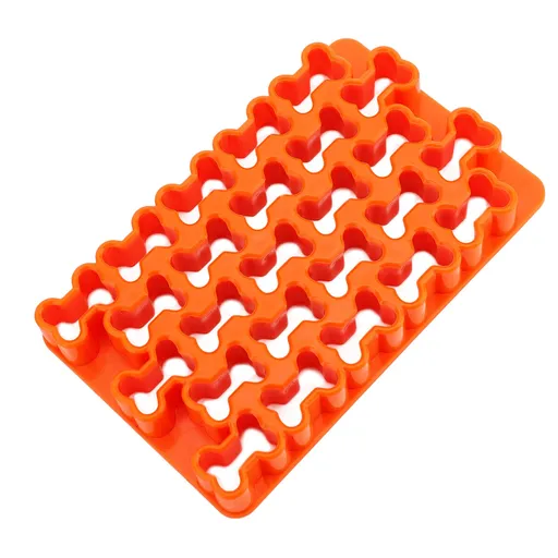 Dog Bone Cookie Cutter Plastic Reusable Easy to Clean 25Pcs Bone Biscuit Cutter for Dough Bread Toast
