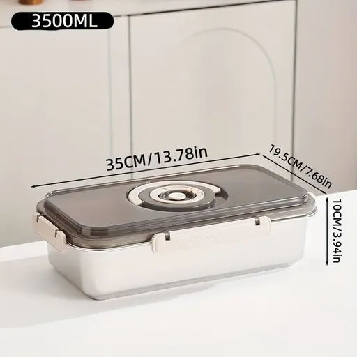 vacuum sealed food container, 3.5 litre airtight storage, meal prep container Australia, kitchen storage with pump, long-lasting food freshness, BPA-free clear container, leftover saver