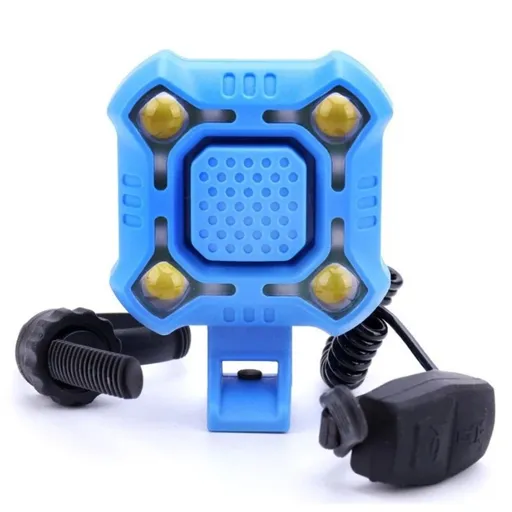 Bike Horn with Front Light, 2in1 Bicycle Bell Control Switch LED Light, Rechargeable Waterproof, Headlight Light Daily Commute, Adults Kids Bike Scooter