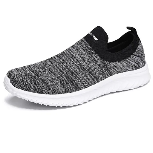 Men Sports Shoes Lightweight Breathable Mesh A19 White Ash 40