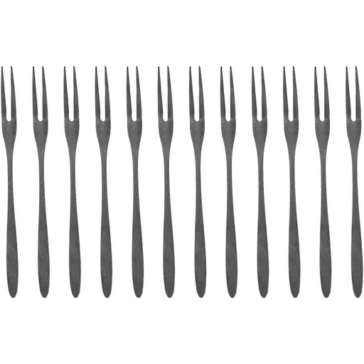 Lustrous 12Pcs Stainless Steel Forks That Keep Their Shine Even After Multiple Washes In The Dishwasher, Mirror Polish Cutlery Set for Family Gatherings, Party, BBQ, Wedding (12 Pcs)