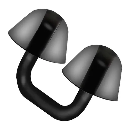 Swimming Nose Clip Silicone Nose Plug, Comfortable Adjustable Nose Clip for Swimming, Diving, Training and Water Sports - Black