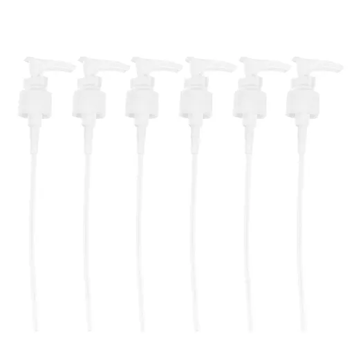 Shampoo Bottle Pump Head White Durable and Safe for Home Kitchen 6Pcs