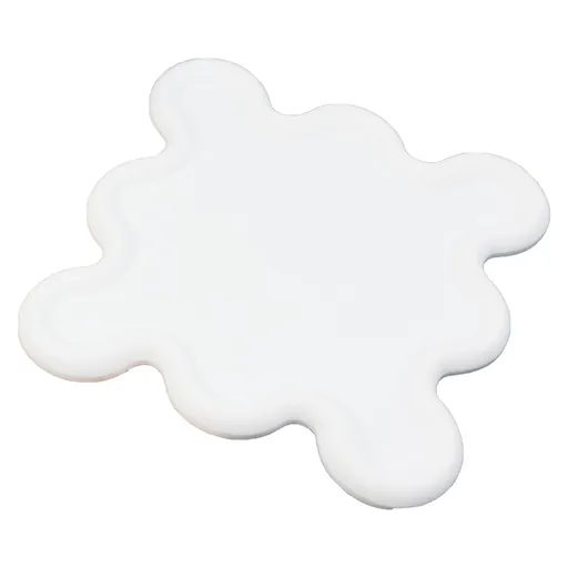 Cup Mat PVC Irregular Shape Heat Resisting Waterproof Household Bowl Mat for Kitchen White