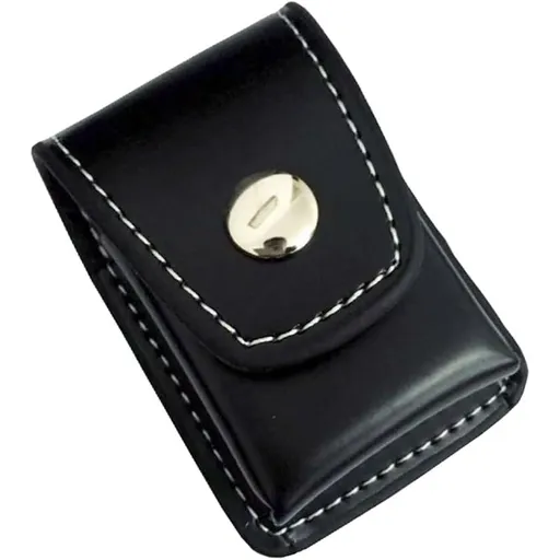 2 Piece Lighter Case Sleeve Pouch Leather Lighters Holder Cover Lighter Storage Organizer Black