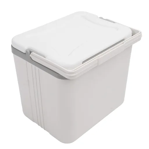 15L Insulated Portable Cooler Professional Lasting Cooling Insulation Hard Cooler Box for Outdoor Picnic Fishing Commercial Stall White