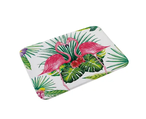 Stylish Flamingo Rug Kitchen Bathroom Anti-slip Doormat Carpet Floor Mat Home Decor