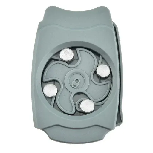 Manual Can Opener Topless Design Portable ABS and Stainless Steel Grey