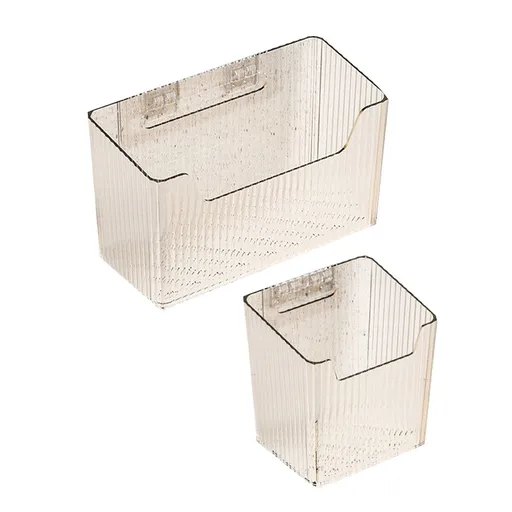Garlic Container Wall Mounted Transparent Multifunctional Spice Storage Basket for Kitchen