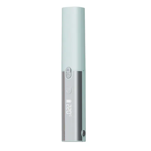 Green 2-in-1 Wireless Hair Styler with 4 Temperature Settings, Dual Anti-Scalding & Cap - 3D Ceramic Heating Brush with Essential Oil Coating