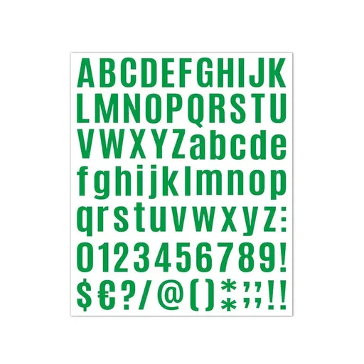 10pcs Letter Stickers Colorful DIY Scrapbooking Water Bottle Greeting Cards - Dark Green