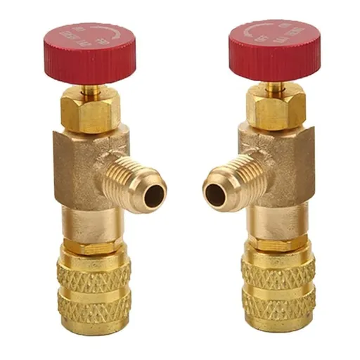 2PCS R410A Refrigerant Safety Valve Female Safety Adapter Air Conditioning Refrigerant Charging Valv.