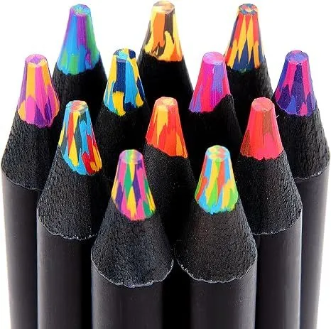 Easter Basket Stuffers, Art Supplies, 12 Rainbow Colored Pencils, Easter Basket Stuffers